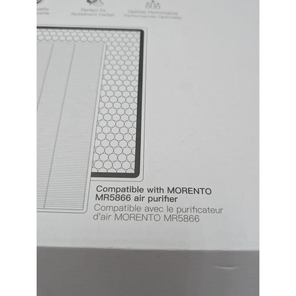 2 PACK FILTERS MORENTO MR5866 Air Purifiers Pet Allergy HEPA Filter NEW